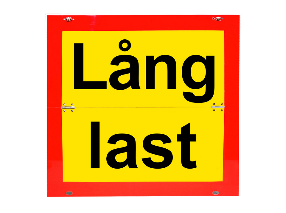 Lång last skylt vikbar
