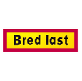Bred last skylt
