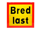 Bred last skylt 2-radig vikbar