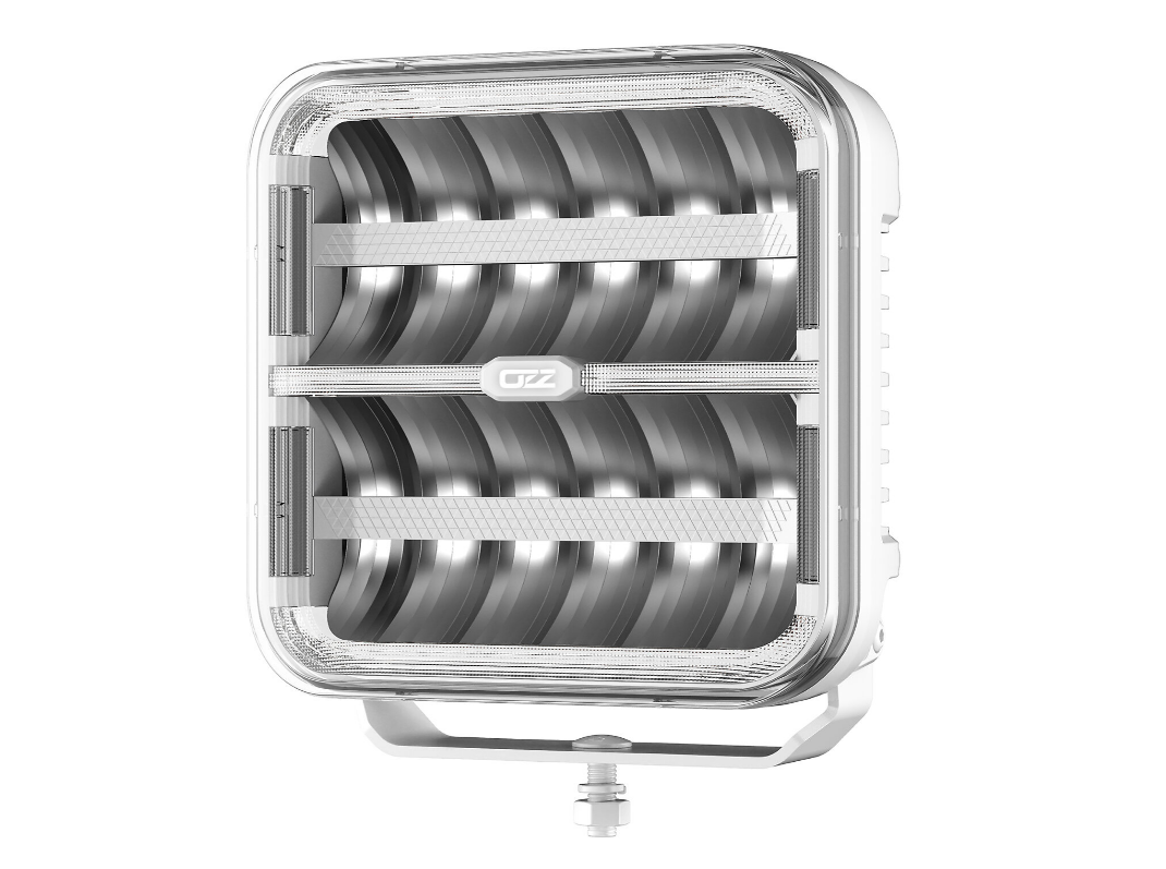 OZZ Square Extraljus pos+varn.ljus 9" - Vit