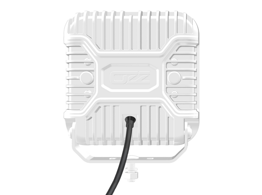 OZZ Square Extraljus pos+varn.ljus 9" - Vit