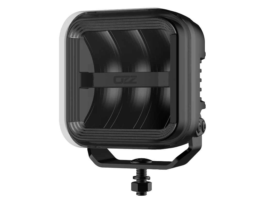 OZZ Square extraljus 5" - Svart
