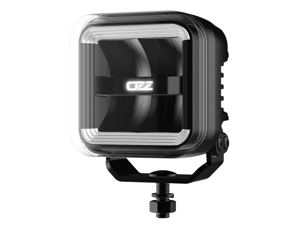 OZZ Square extraljus 3" - Svart