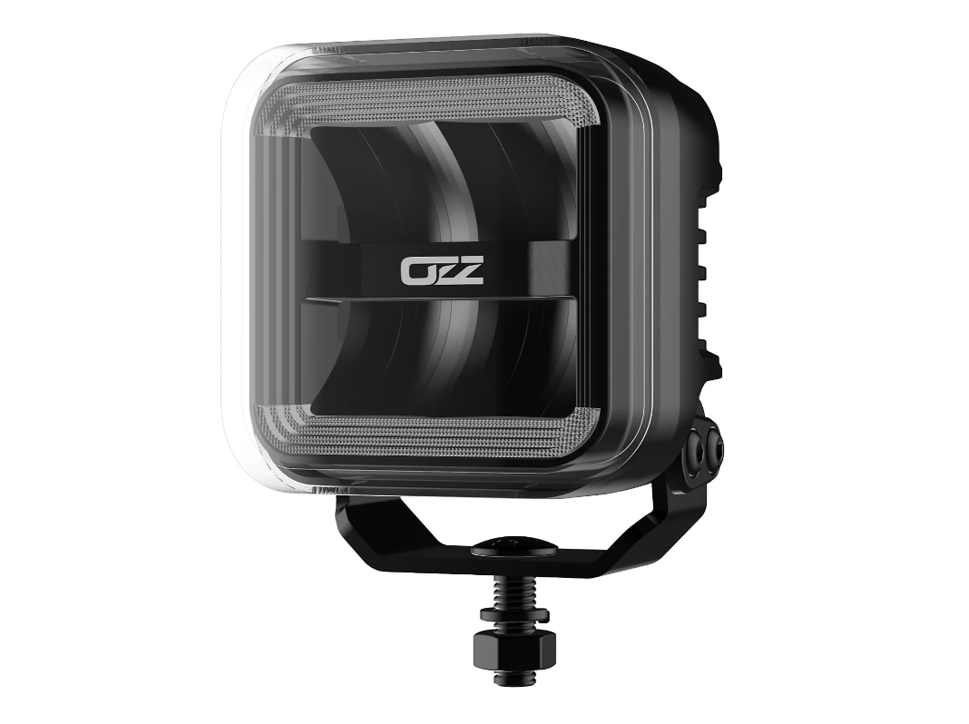 OZZ Square extraljus 3" - Svart