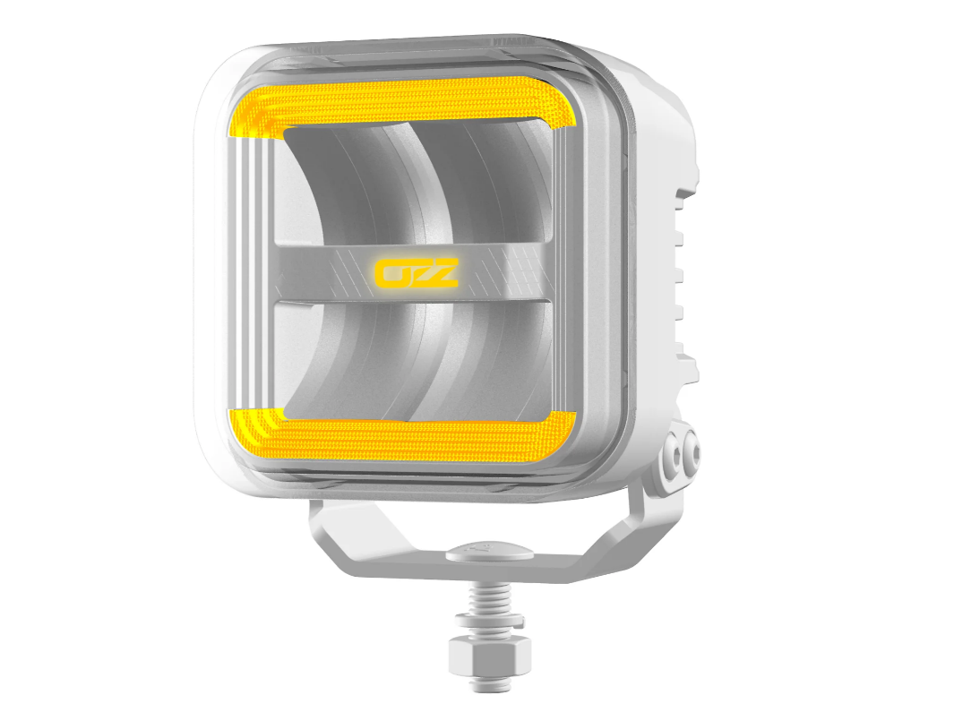 OZZ Square extraljus 3" - Vit