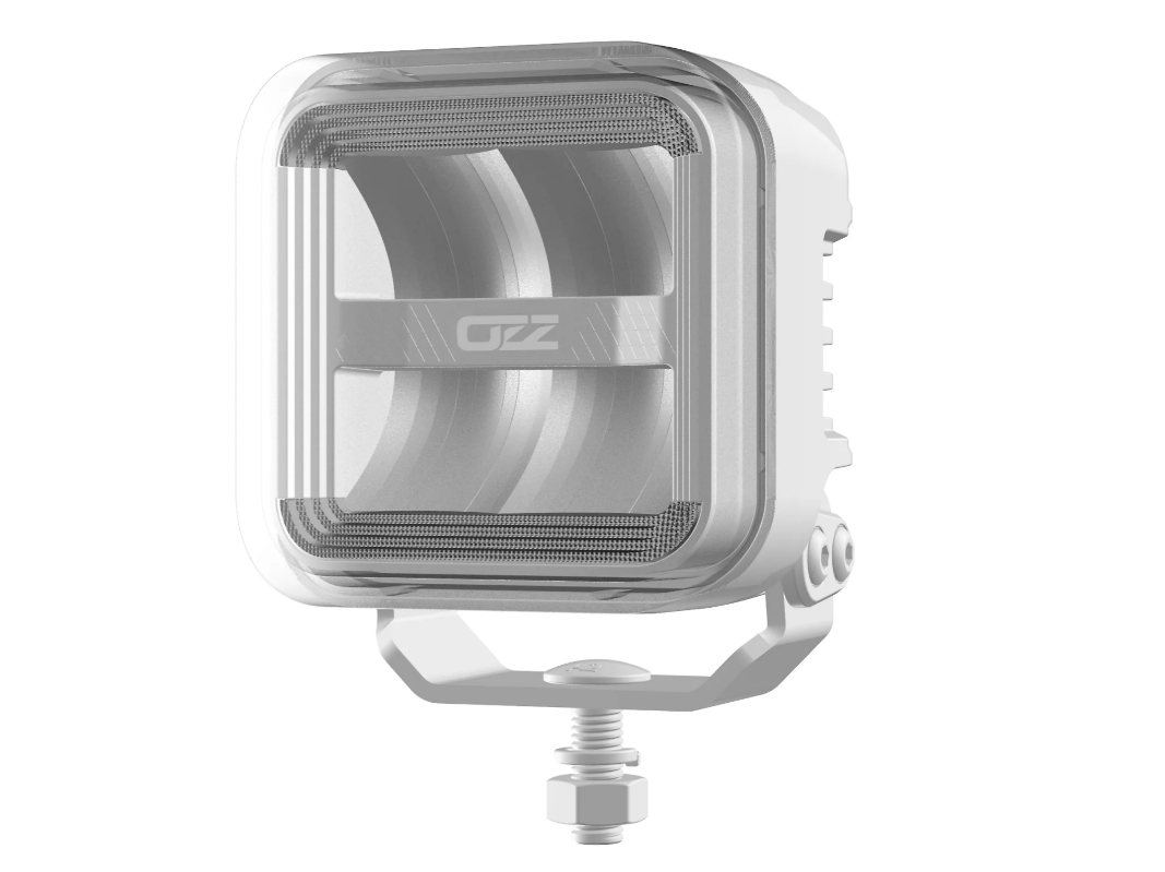 OZZ Square extraljus 3" - Vit