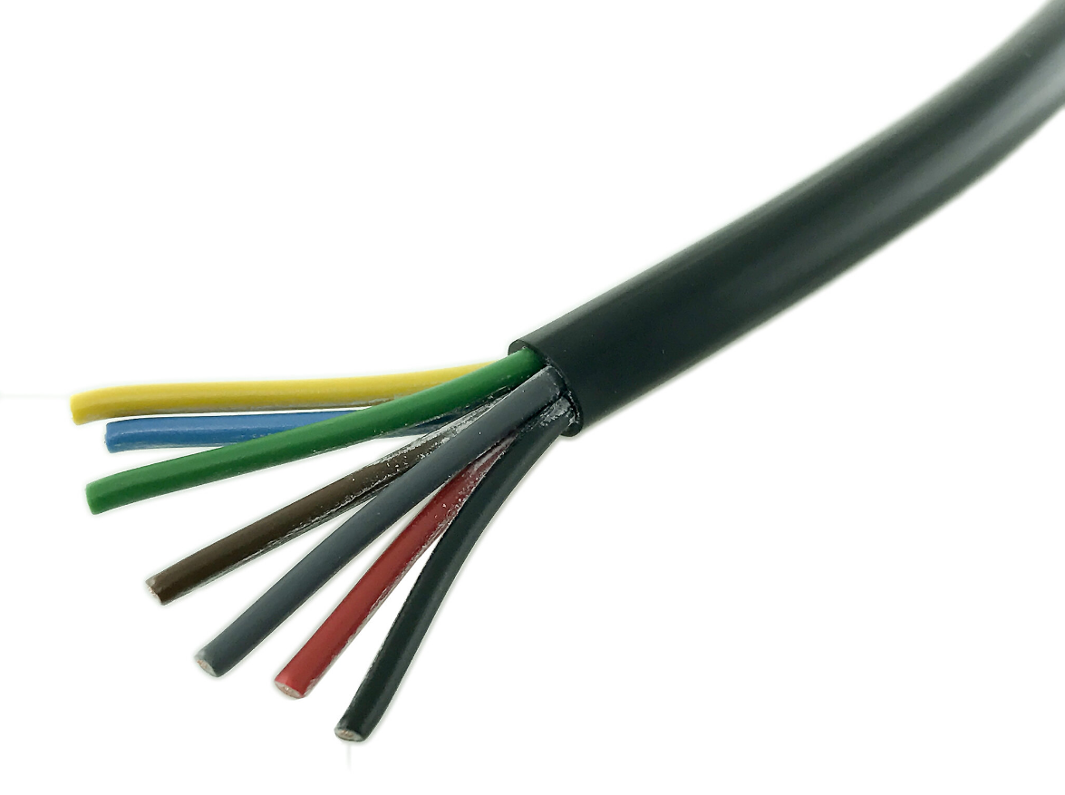 Rund, flerledad kabel RKKB 1,5 mm² (50m)