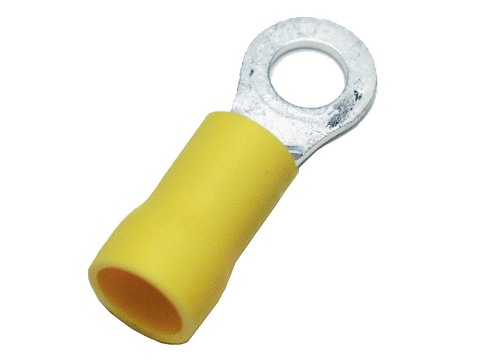 Isolerade kabelskor 2.6-6.6mm² - Gula (100st)