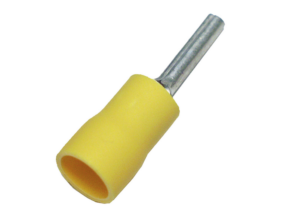 Isolerade kabelskor 2.6-6.6mm² - Gula (100st)