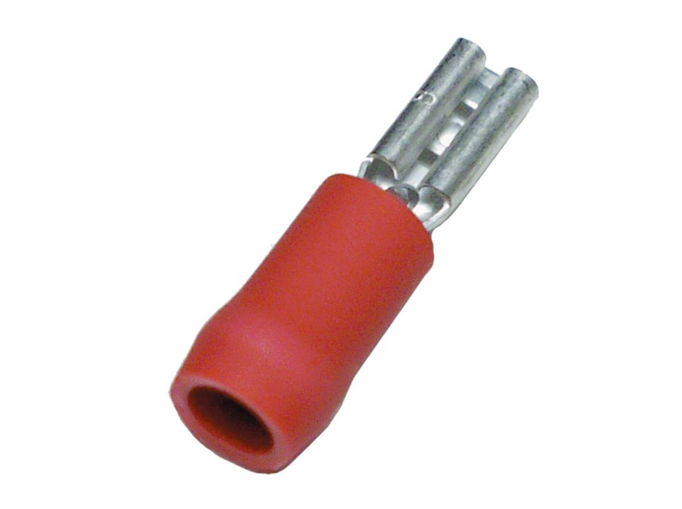 Isolerade kabelskor 0.5-1.6mm² - Röda (100st)