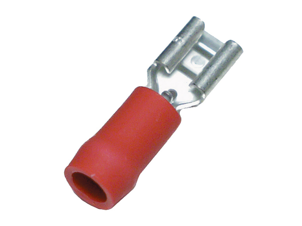 Isolerade kabelskor 0.5-1.6mm² - Röda (100st)