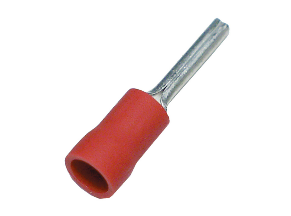 Isolerade kabelskor 0.5-1.6mm² - Röda (100st)