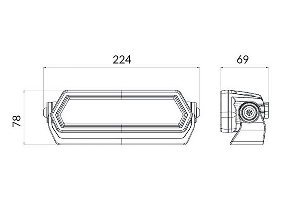 NBB Alpha 230 Pro LED extraljusramp