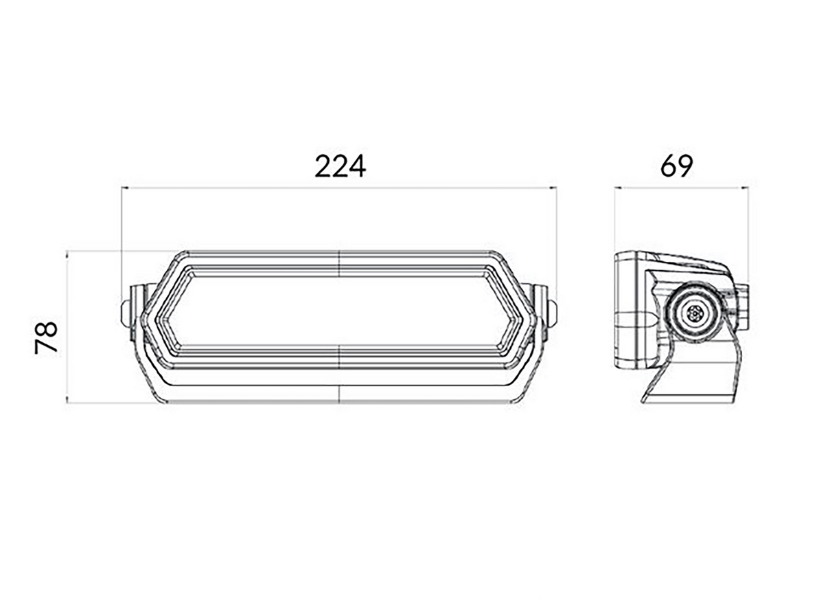 NBB Alpha 230 Pro LED extraljusramp