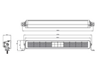 Briod Lights ljusramp 561 med Varningsljus och Pos.ljus Gul/Vit