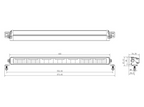 Briod Lights ljusramp 522 med Varningsljus och Pos.ljus Gul/Vit