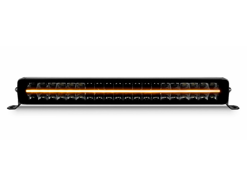 BriodLights Extraljusramp 560 sotat glas med positionsljus Gul/Vit