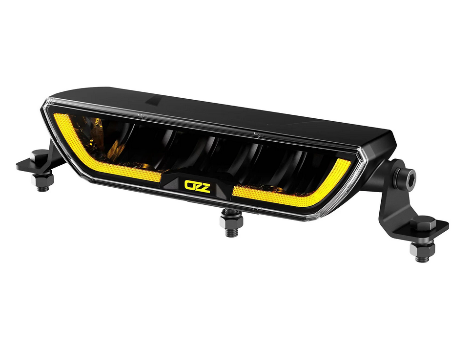 OZZ XB1 P9" LED Extraljusramp med positionsljus Orange/Vit - Svart