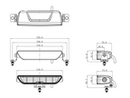OZZ XB1 P8" LED Extraljusramp - Vit