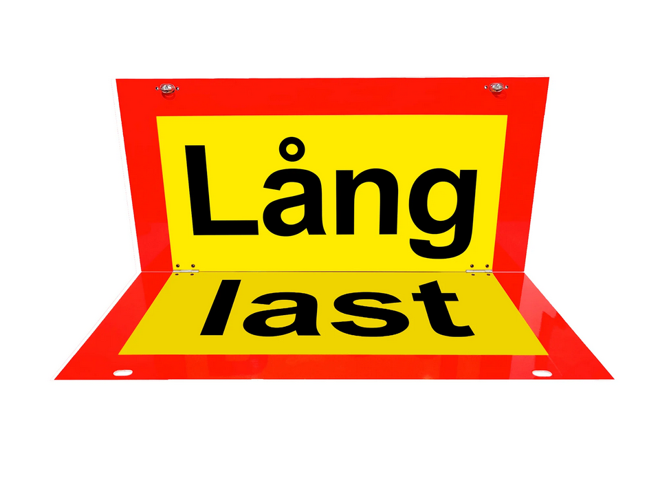 Lång last skylt vikbar